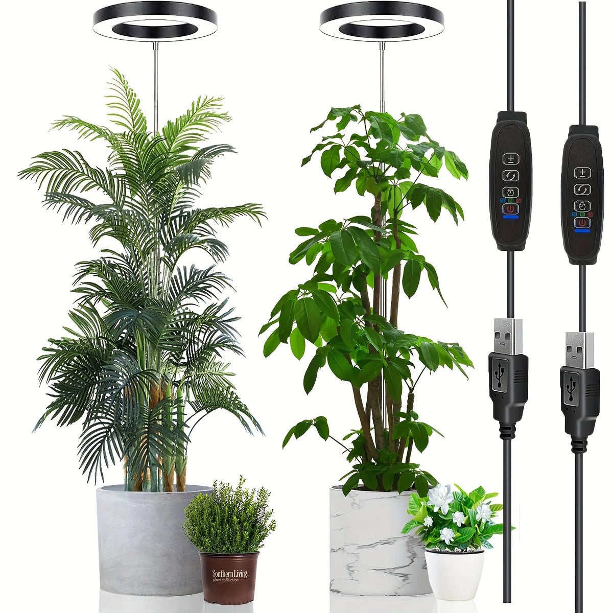 LED Ring Grow Light – 165cm Adjustable Full Spectrum Lamp for Indoor Plants