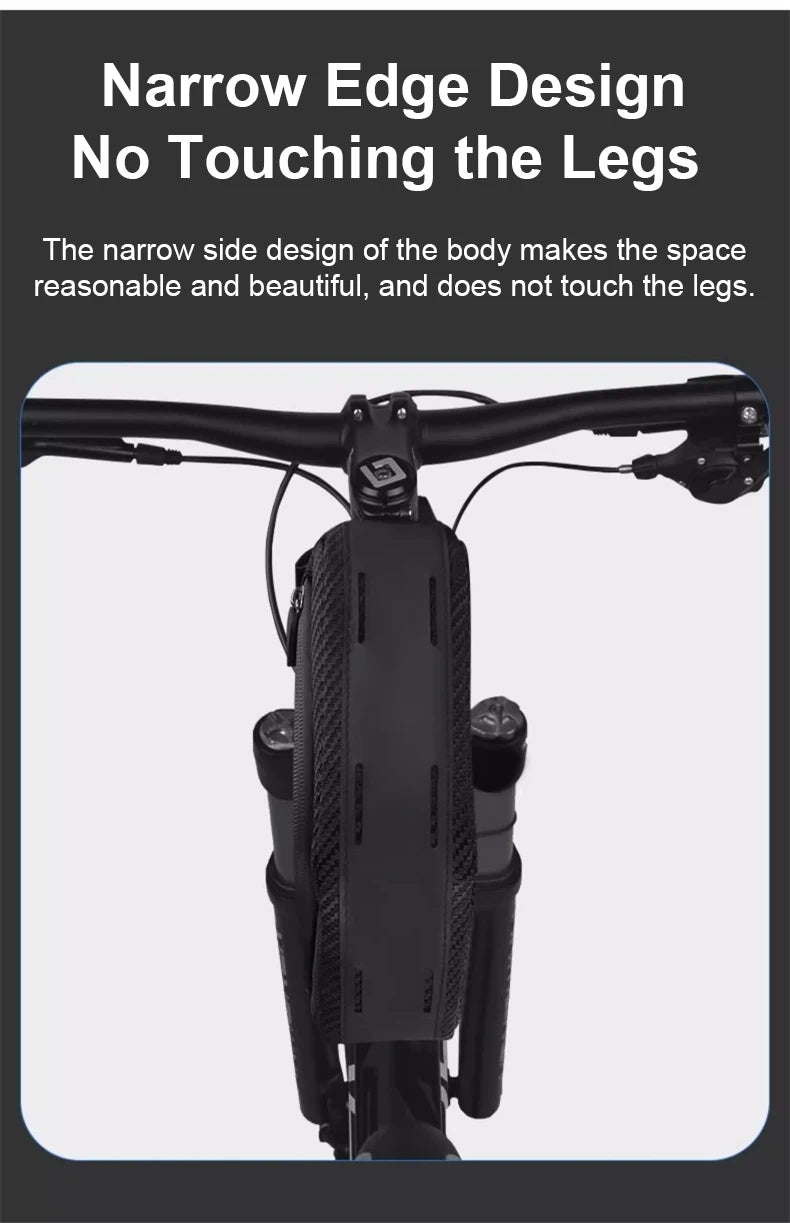 Waterproof Bike Top Tube Bag – Cycling Storage for Mountain and Road Bikes