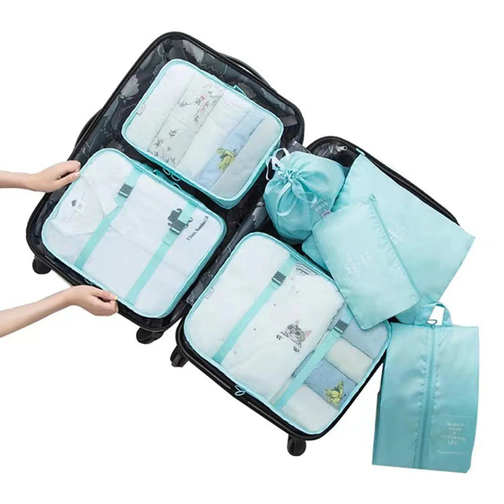 Mesh Travel Packing Cubes – Luggage Organizer Set for Suitcase Storage