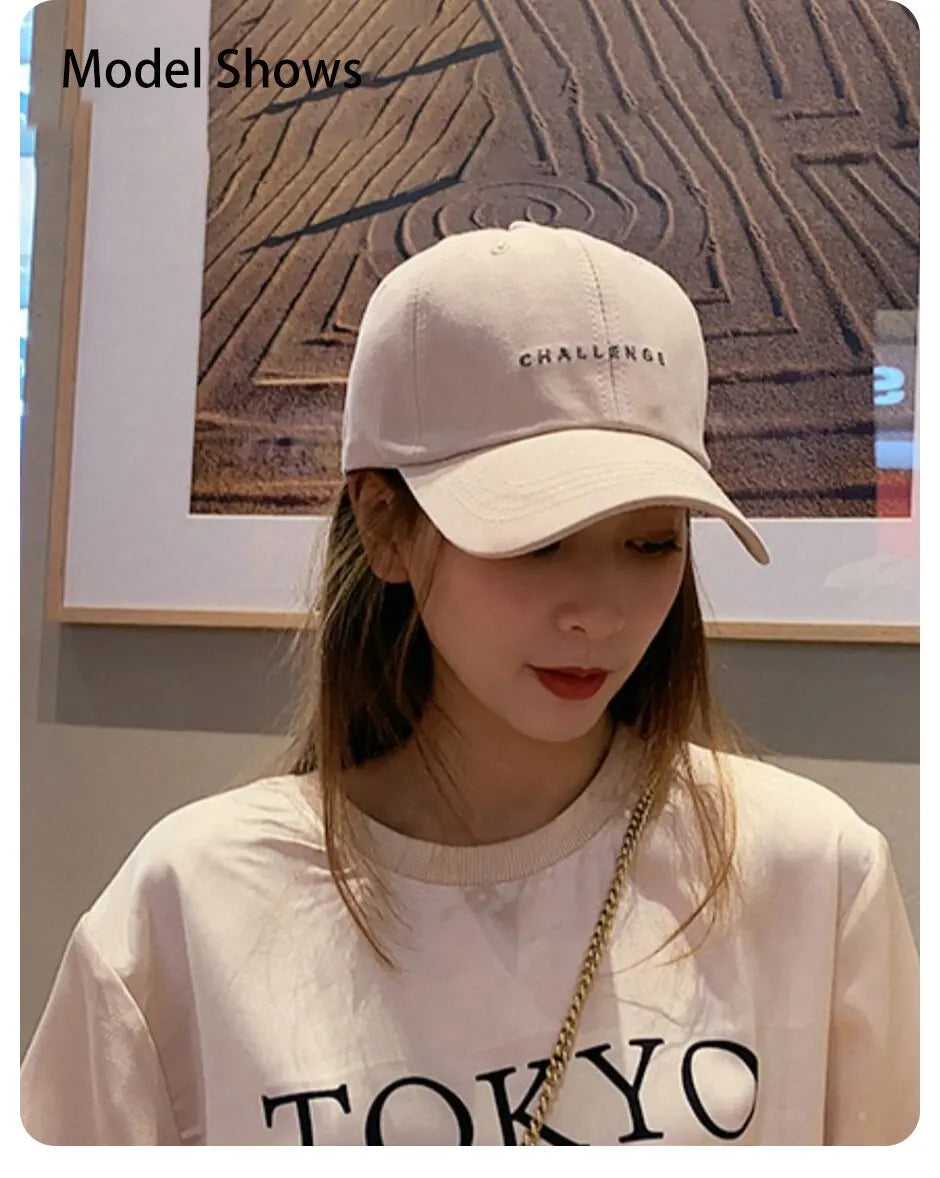 Embroidered Letter Baseball Cap – Adjustable Snapback for Outdoor Sports