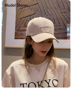 Embroidered Letter Baseball Cap – Adjustable Snapback for Outdoor Sports