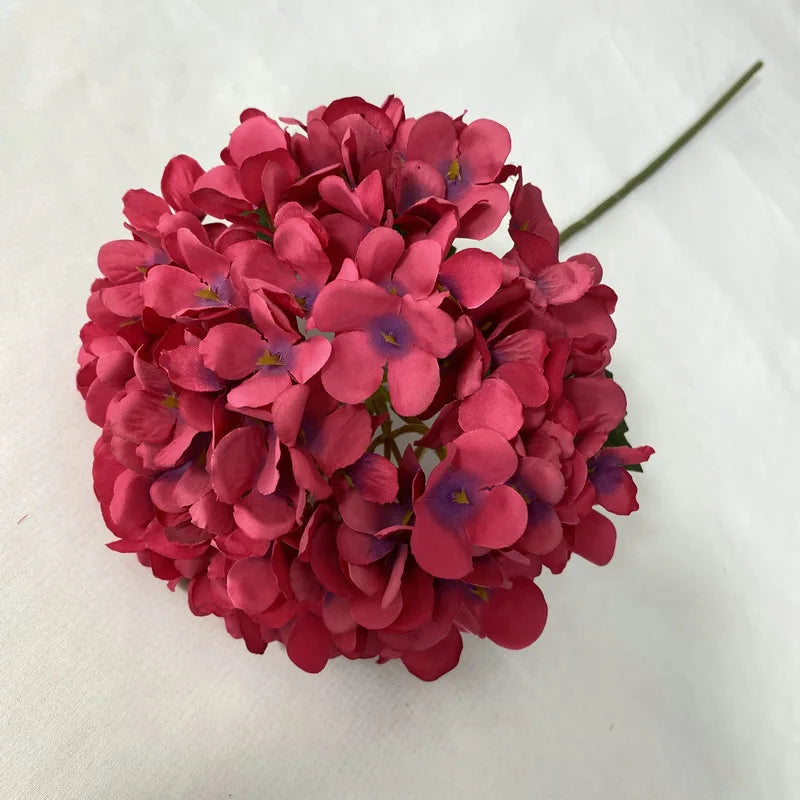 Silk Hydrangea Bouquet – 58cm Artificial Flowers for Wedding Home Decor