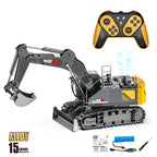 Alloy RC Excavator Toy – 2.4G Remote Control Engineering Truck for Kids
