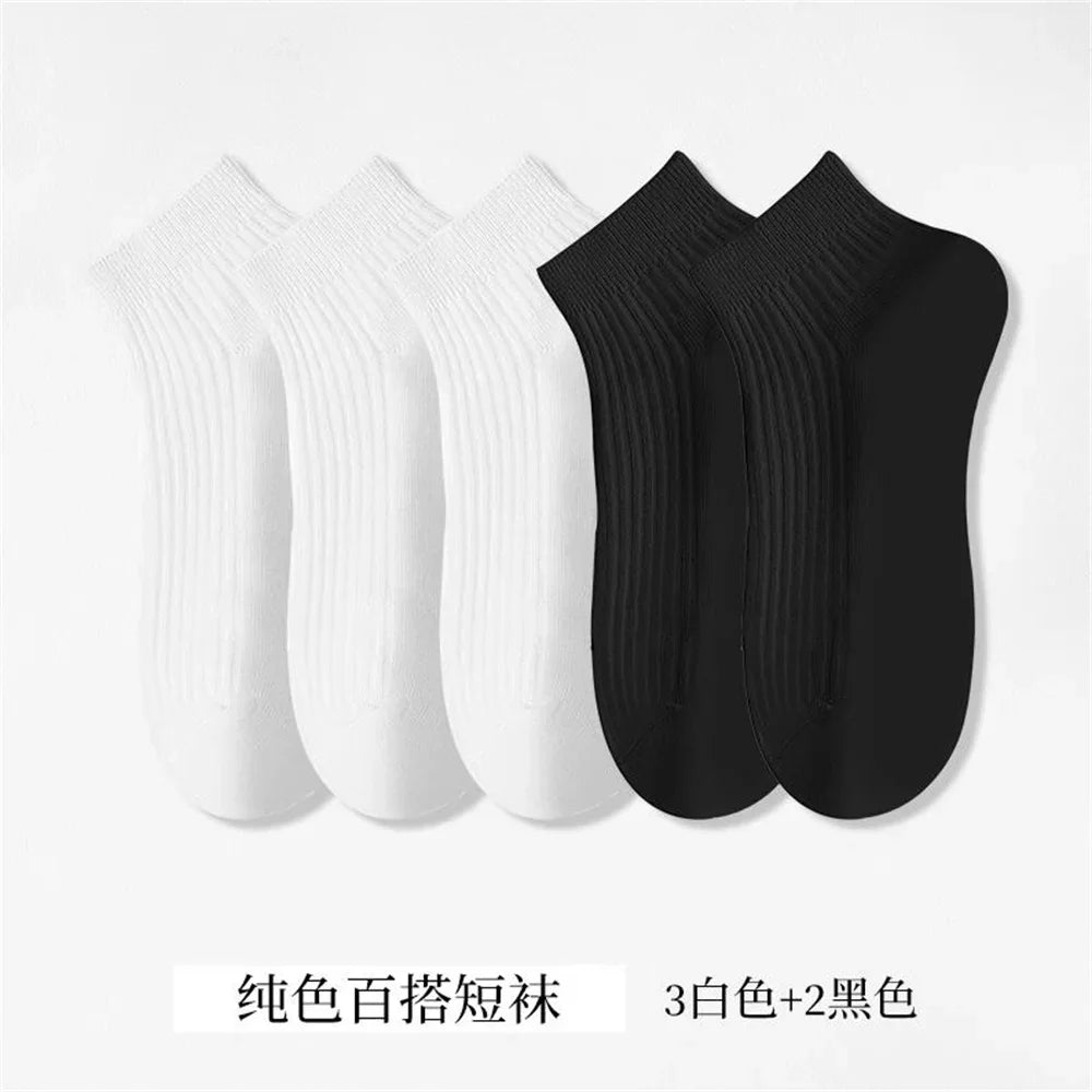 Cotton Ankle Socks – Invisible Sweat-Absorbent Socks for Women EU 36-42