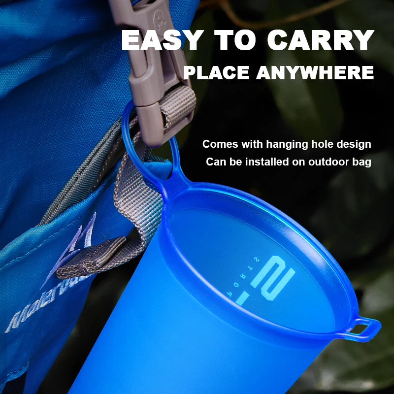 Collapsible TPU Water Bottle – BPA-Free Soft Flask for Outdoor Sports