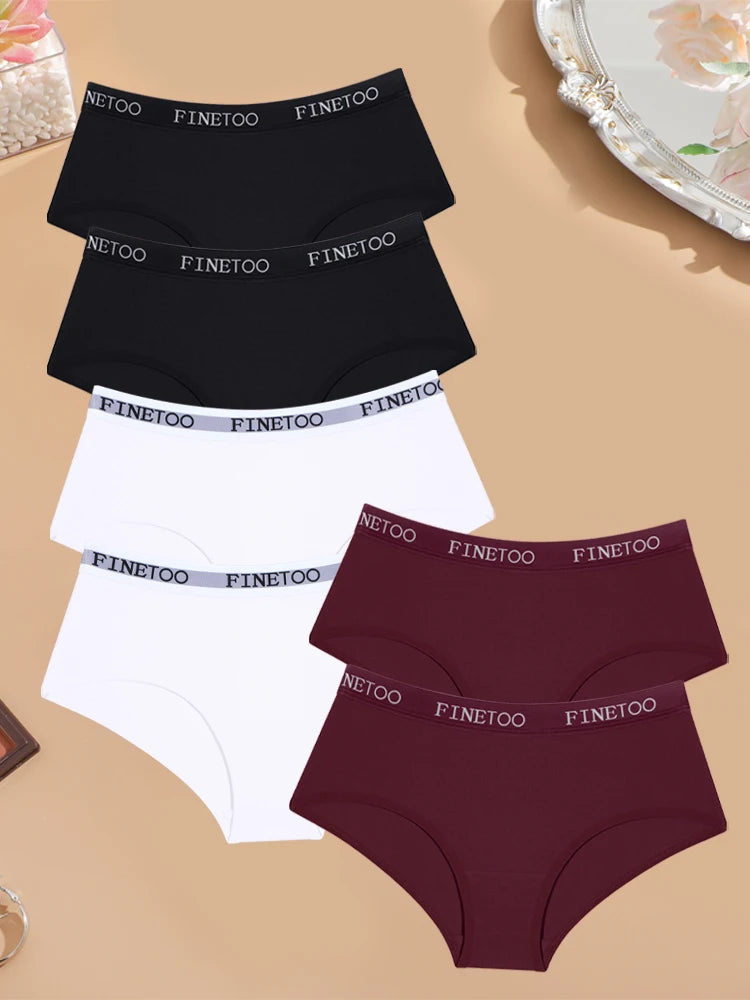 Cotton Letter Belt Briefs – Low Waist Breathable Lingerie for Women