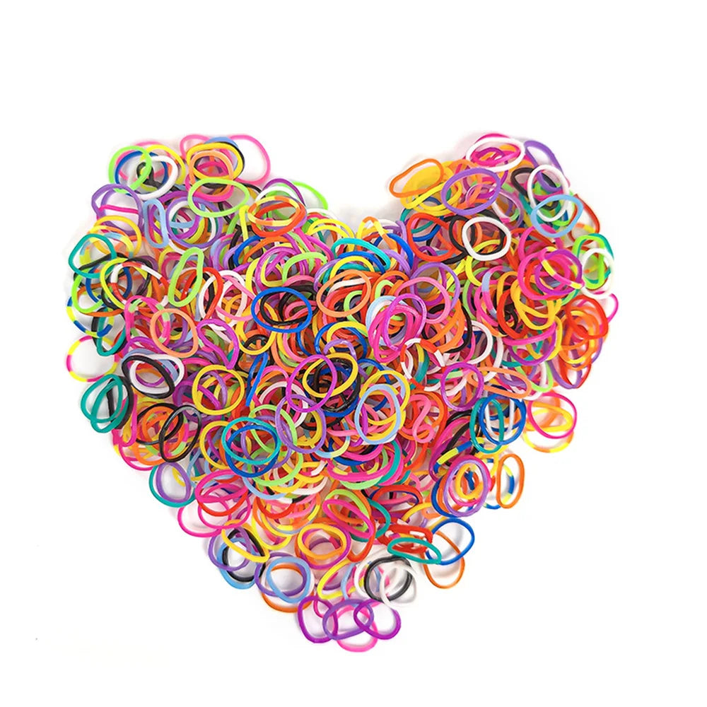 Elastic Loom Bands – Colorful DIY Jewelry Making Kit for Kids Crafts