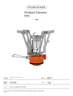 Foldable Alloy Gas Stove – Ultra-light Portable Cooker for Camping and Hiking