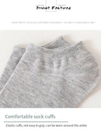 Breathable Cotton Ankle Socks – Women's Summer Mesh Sports Boat Liners