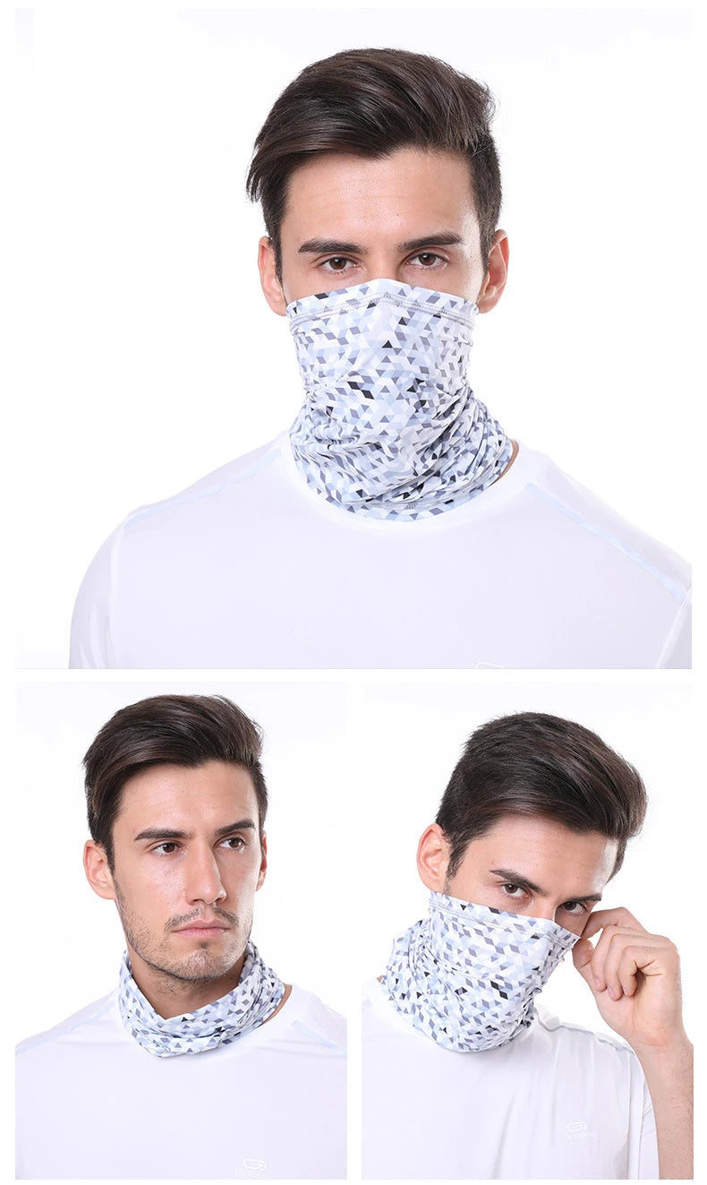 Ice Silk Neck Gaiter – Sun Protection for Motorcycle Riding and Sports