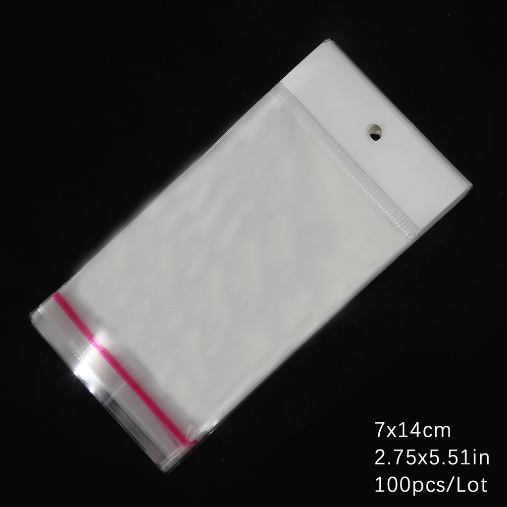 Self-Sealing Cellophane Bags – Transparent Adhesive Packaging for Gifts and Treats