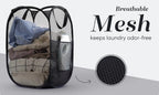 Collapsible Mesh Laundry Basket – Large Breathable Hamper for Home Storage