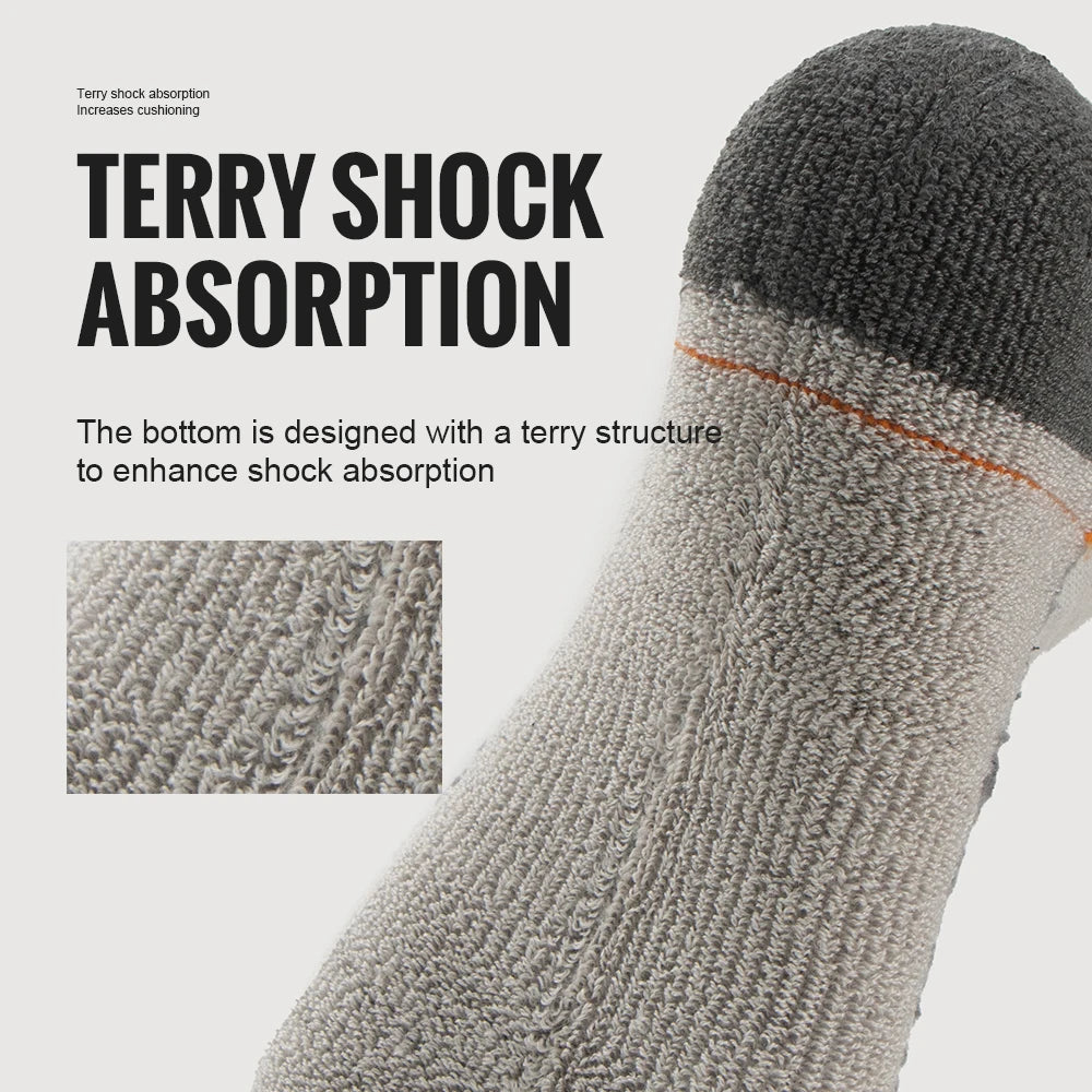 Merino Wool Hiking Socks – Lightweight Mid-Calf Performance for Outdoor Sports