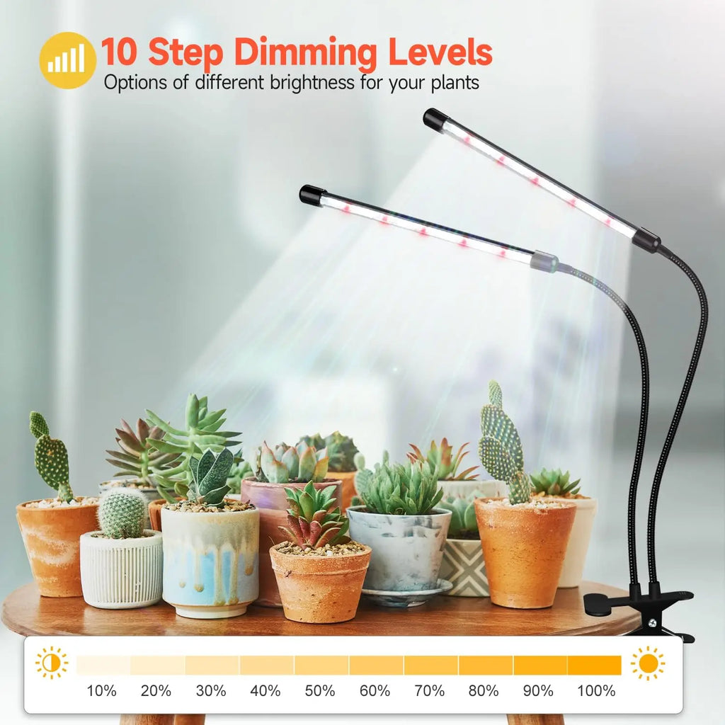 LED Clip Grow Light – Full Spectrum Lamp for Indoor Plant Seed Starting