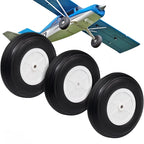 RC Aircraft Landing Gear Wheels – Durable PU Rubber Tires for Fixed Wing Models