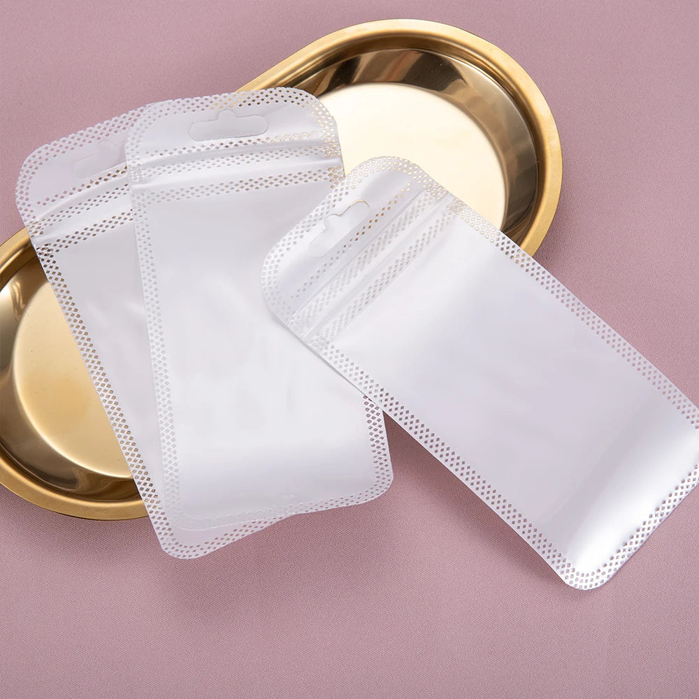 Transparent Zipper Pouches – Pearlescent OPP Bags for Jewelry Packaging