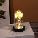 LED Glass Rose Lamp – Eternal Red Flower for Valentine's Day Gift