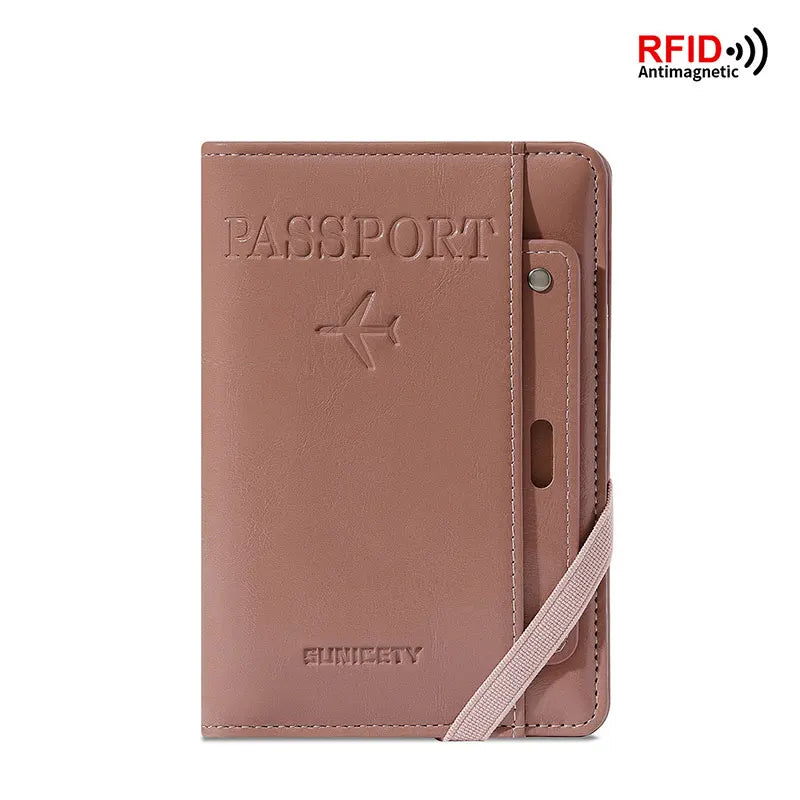 RFID Passport Holder Wallet – Anti-Theft Travel Organizer for Men and Women
