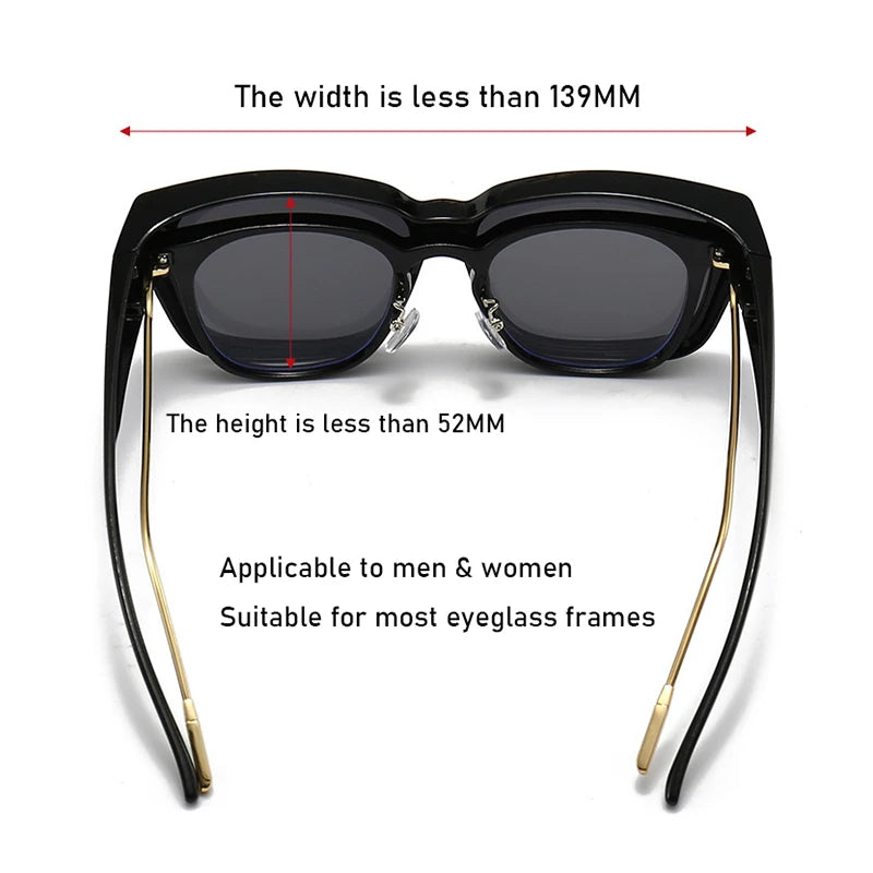 Polarized Fit-Over Sunglasses – Anti-Glare Eye Wear for Night Driving