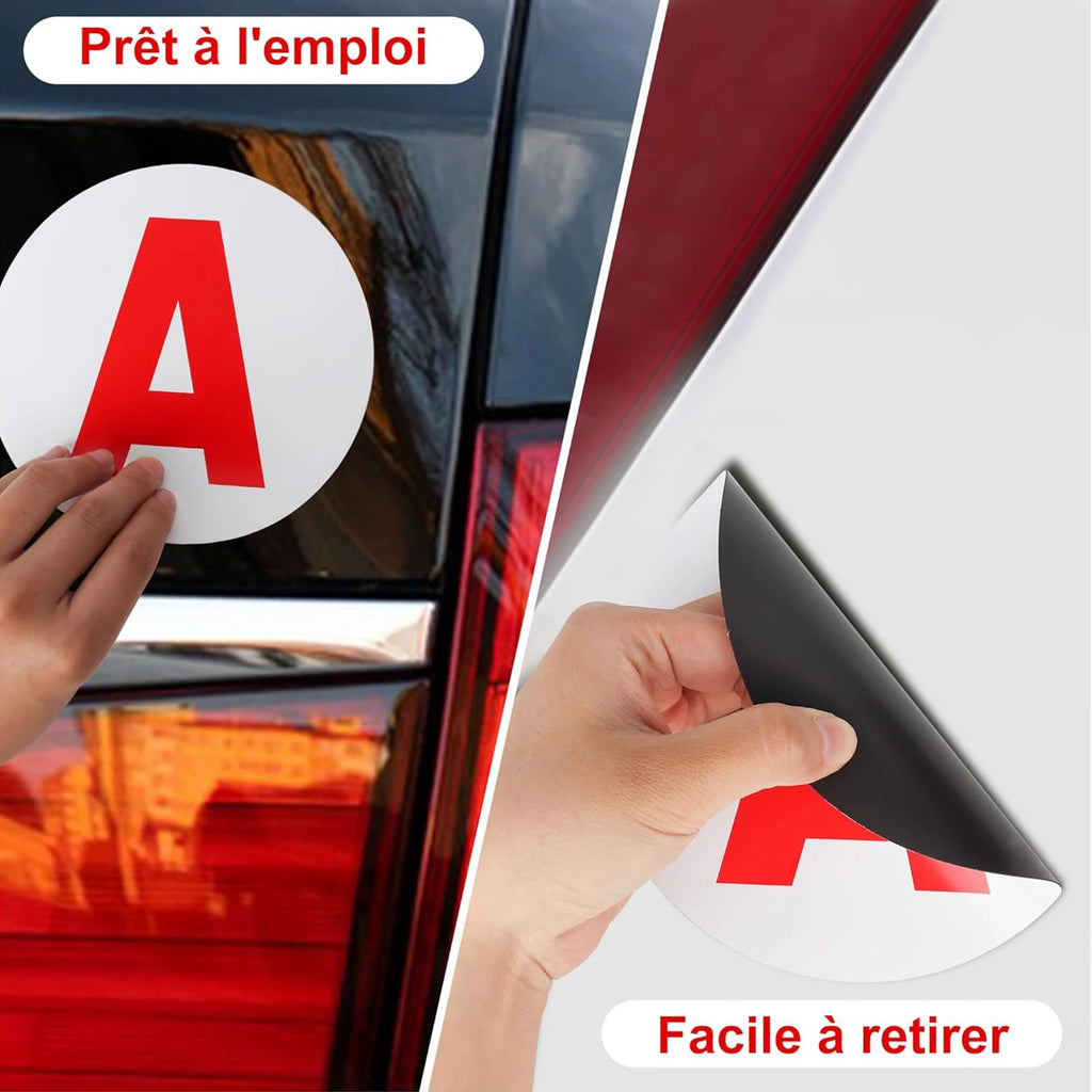 Magnetic Student Driver Sign – 15cm Reflective Decal for New Car Drivers