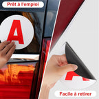 Magnetic Student Driver Sign – 15cm Reflective Decal for New Car Drivers