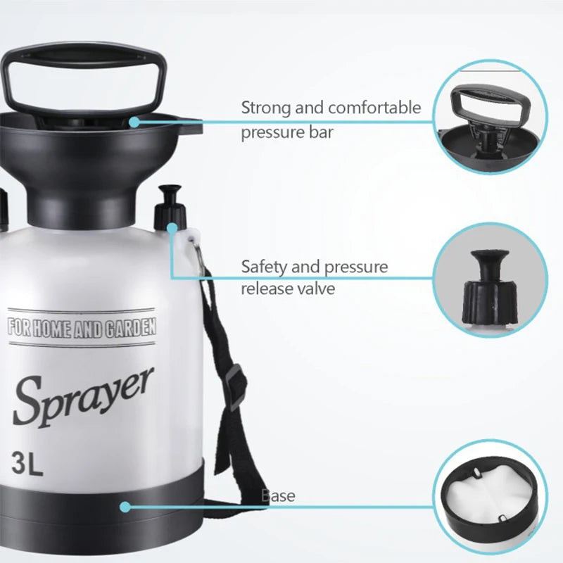 Portable Manual Camping Shower – 3/5/8L Pump for Pet Bath and Car Wash