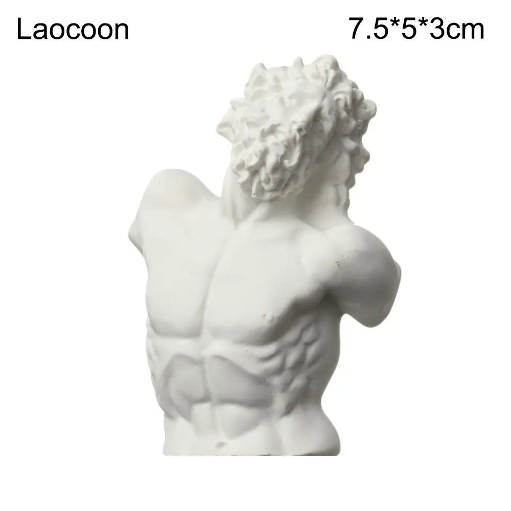 Mini Greek Mythology Bust – Plaster Sculpture for Art Drawing Practice