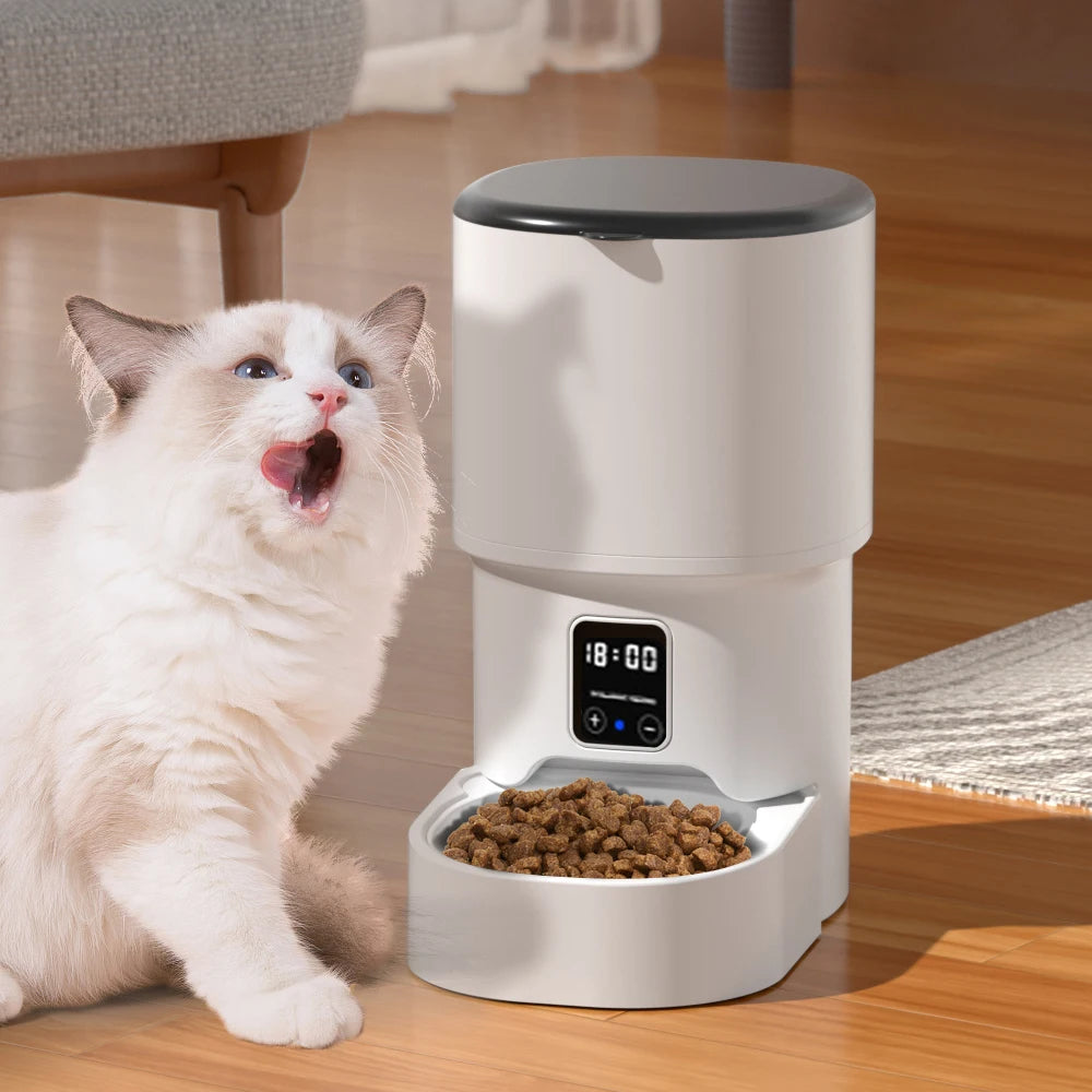 4L Smart Pet Feeder – WiFi Automatic Food Dispenser for Cats and Dogs