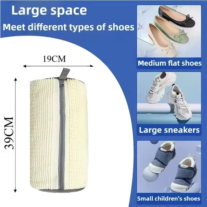 Heavy Duty Mesh Shoe Wash Bag – Protective Sneaker Laundry Carrier for Cleaning