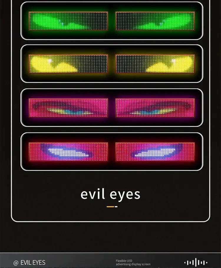 LED Pixel Panel Display – Flexible Scrolling Screen for Car Windshield