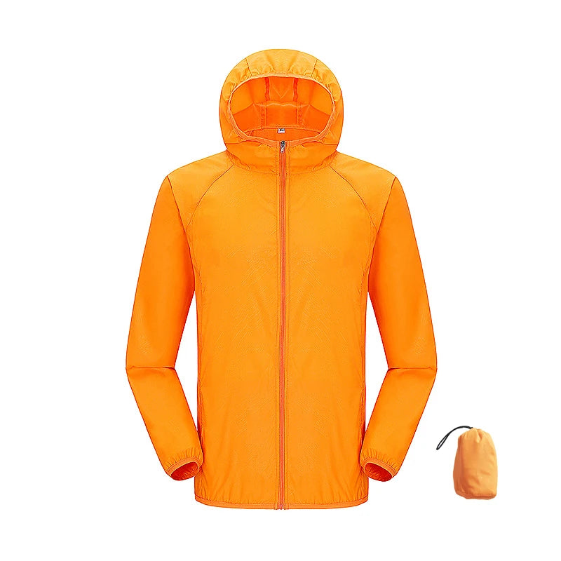 Waterproof Hiking Jacket – Unisex Quick Dry Windbreaker for Outdoor Trekking