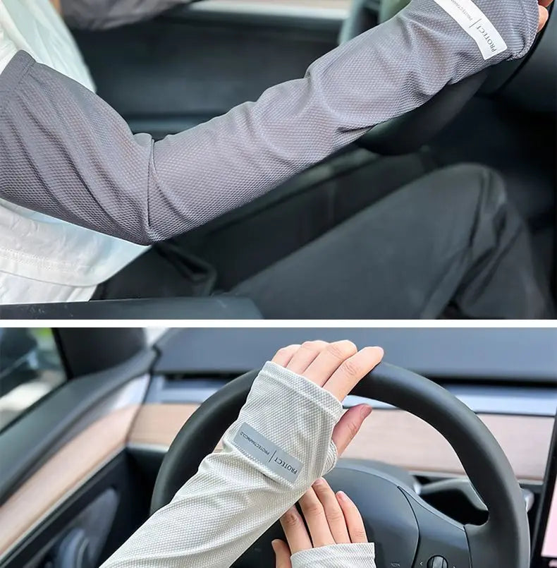 Large UV Sun Protection Sleeves – Breathable Arm Covers for Outdoor Sports
