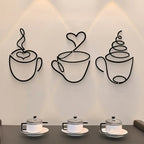 Metal Coffee Wall Art – Rustic Iron Signs for Coffee Shop Decor