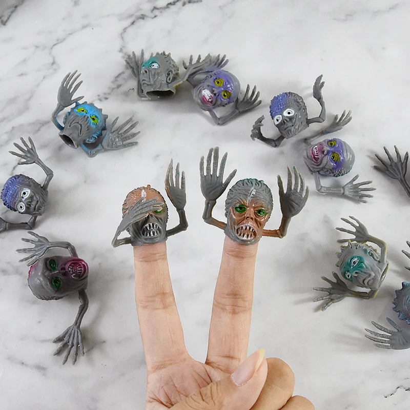 Mini Monster Finger Puppets – Spooky Ghost Zombie Toys for Kids Parties