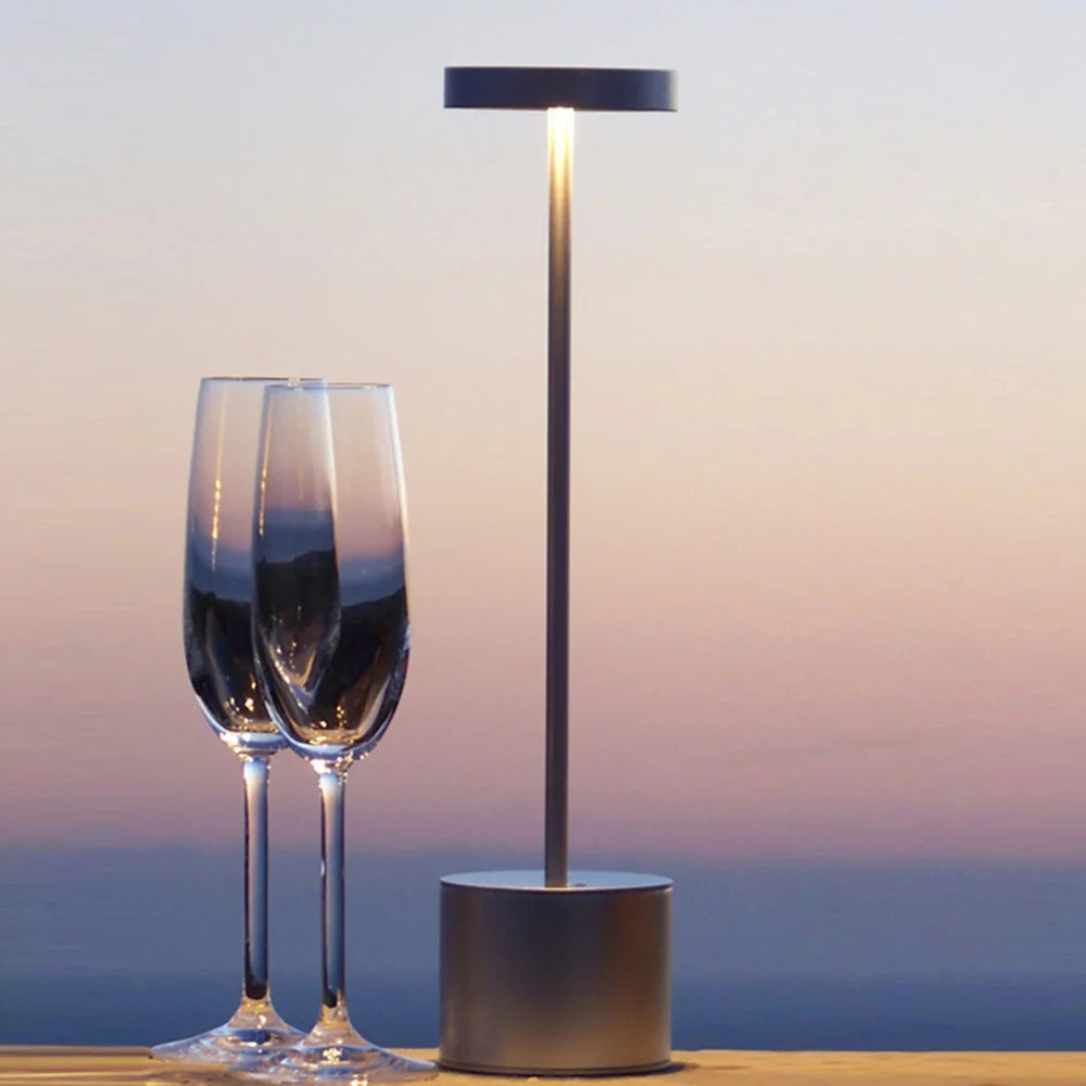 Rechargeable Table Lamp – Stepless Dimming Touch Light for Bedside Decor