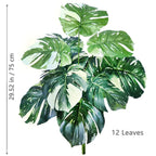 Artificial Monstera Plant – 104cm Plastic Palm Tree for Home Office Decor