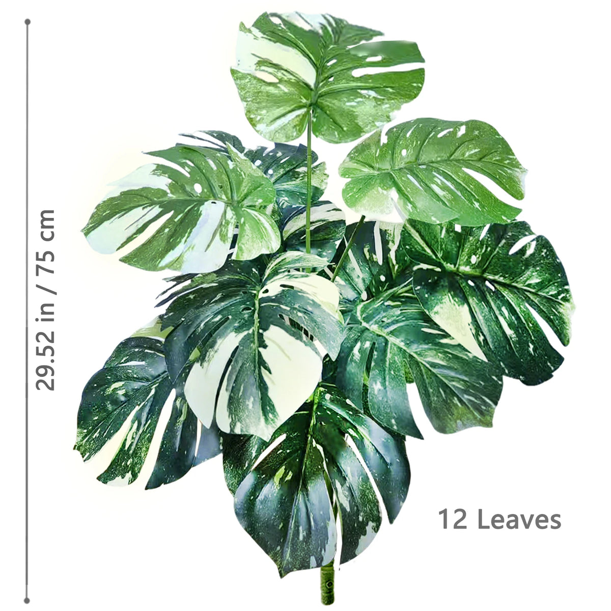 Artificial Monstera Plant – 104cm Plastic Palm Tree for Home Office Decor