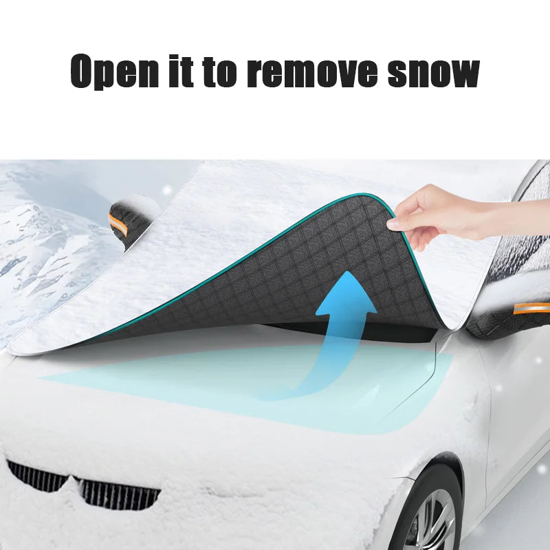 Magnetic Windshield Cover – Waterproof Sun and Snow Shade for Car Protection
