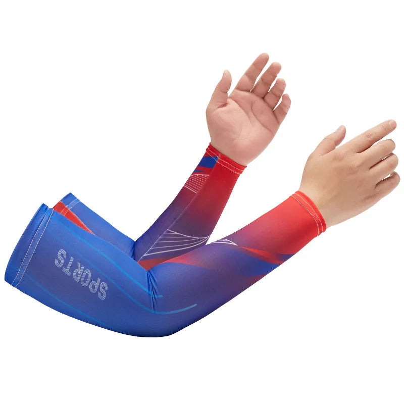 UV Protection Arm Sleeves – Cooling Ice Fabric for Outdoor Sports