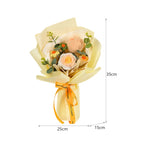 Handmade Crochet Flower Bouquet – Knitted Floral Decor for Gift Giving