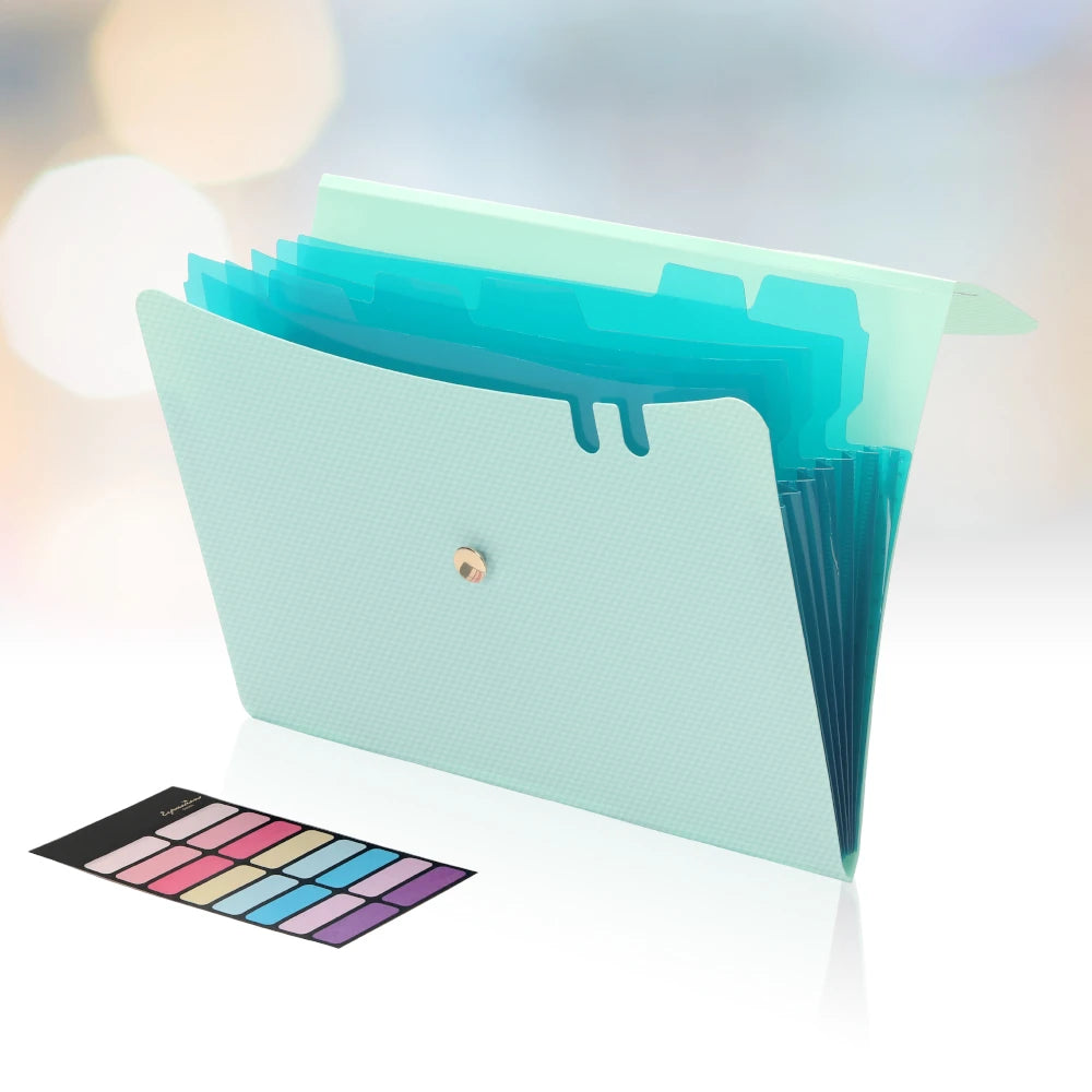 Expanding File Folder – 7-Pocket Accordion Organizer for A4 Documents