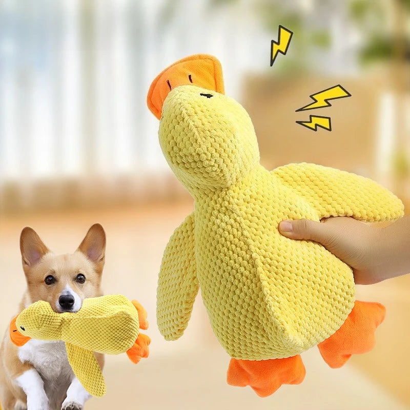 Plush Sleeping Duck Dog Toy – Bite Resistant Teeth Grinding for All Breeds
