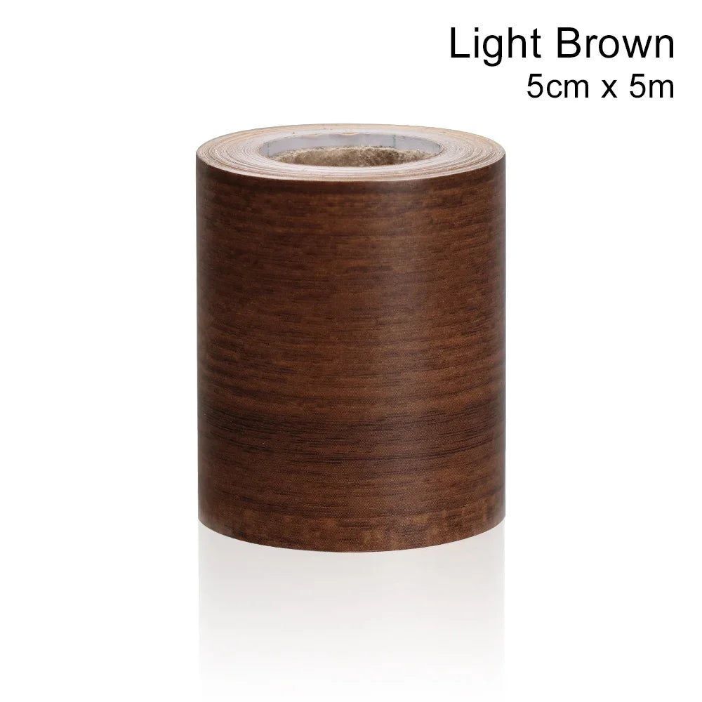 Self-Adhesive Wood Border Decal – Waterproof PVC Skirting for Home Decor