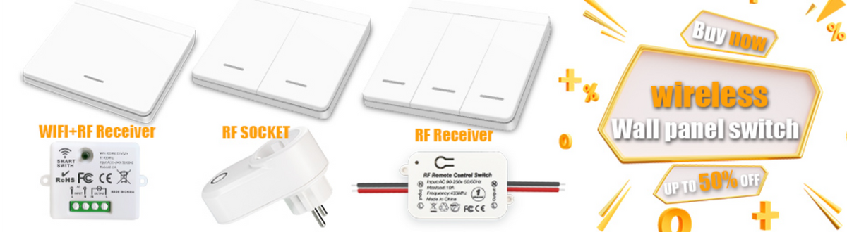 RF Curtain Switch Module – Wireless Remote Control for Motorized Roller Blinds
