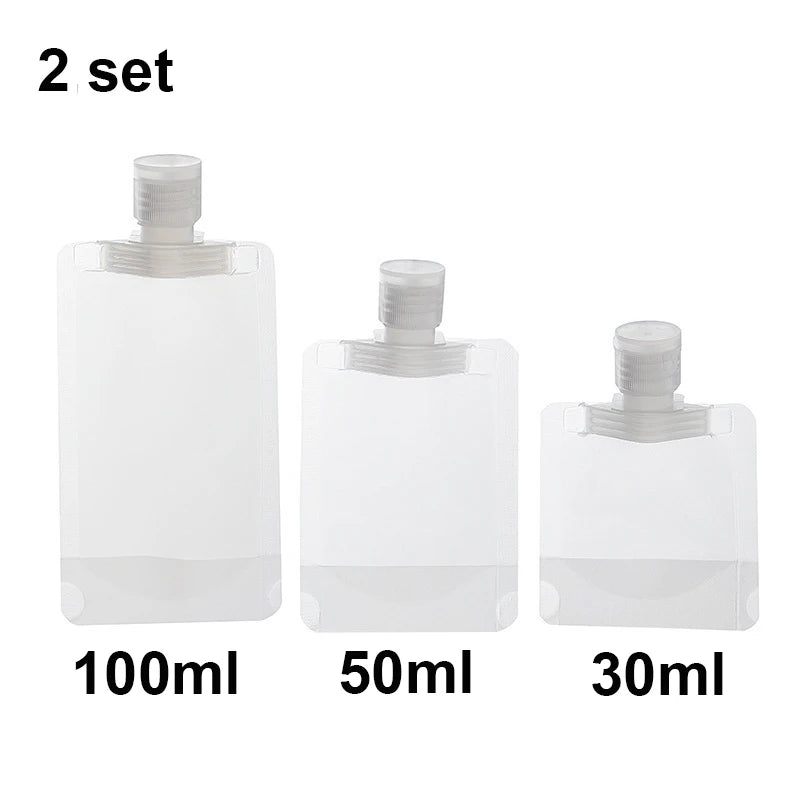 Refillable Travel Pouches – Leakproof Cosmetic Bags for Toiletries and Liquids