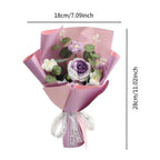 Handmade Crochet Flower Bouquet – Knitted Floral Decor for Gift Giving