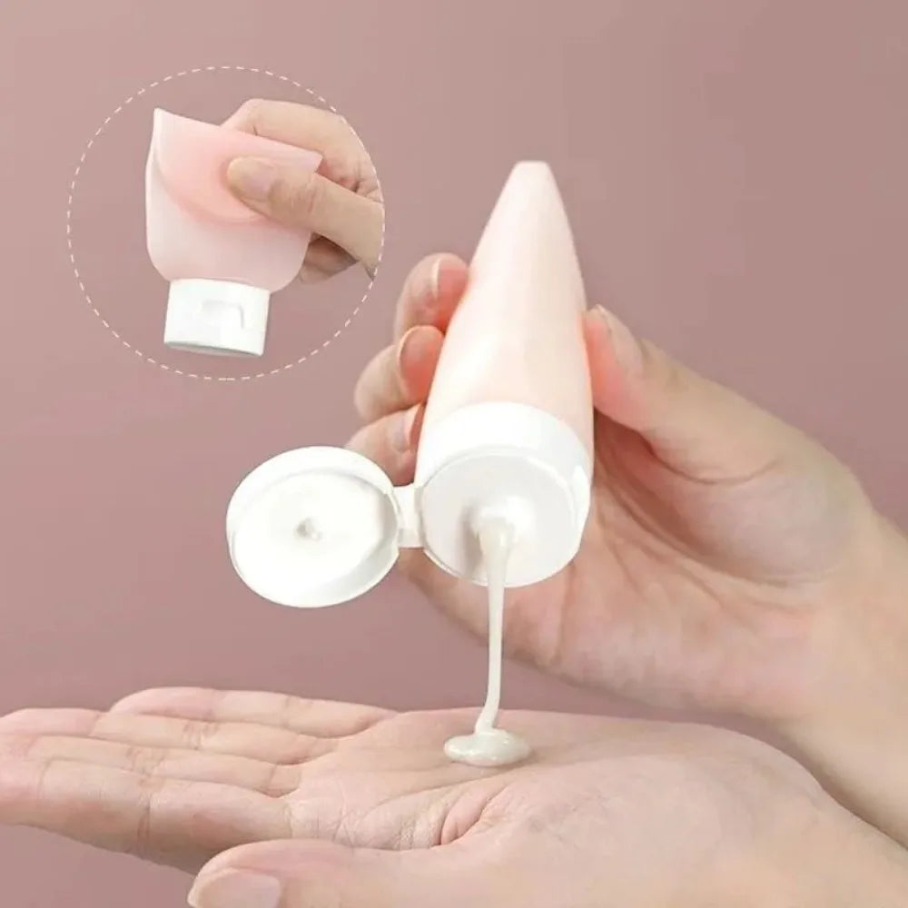 Refillable Travel Bottle Set – 60ml Squeeze Tubes for Cosmetic Toiletries