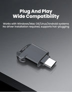 USB-C TF Card Reader – Compact External Storage for Smartphones