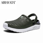 Thick Sole Beach Sandals – Waterproof Anti-Slip Footwear for Men and Women