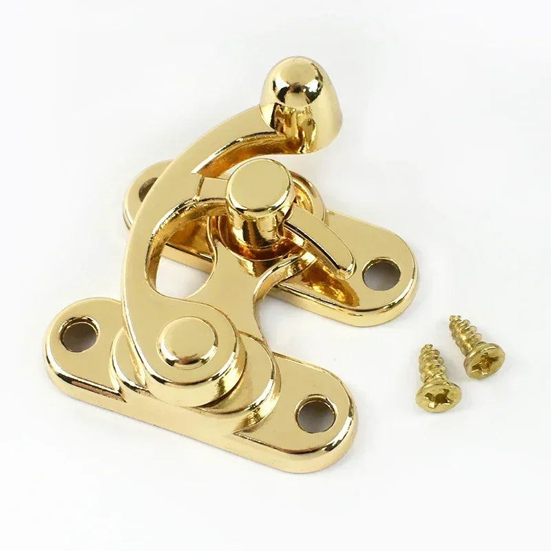 Vintage Brass Toggle Latch – Retro Metal Clasp for Wooden Boxes and Bags